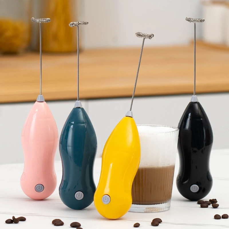 Wireless Electric Coffee Frother Portable Coffee Whisk Mixer Handheld