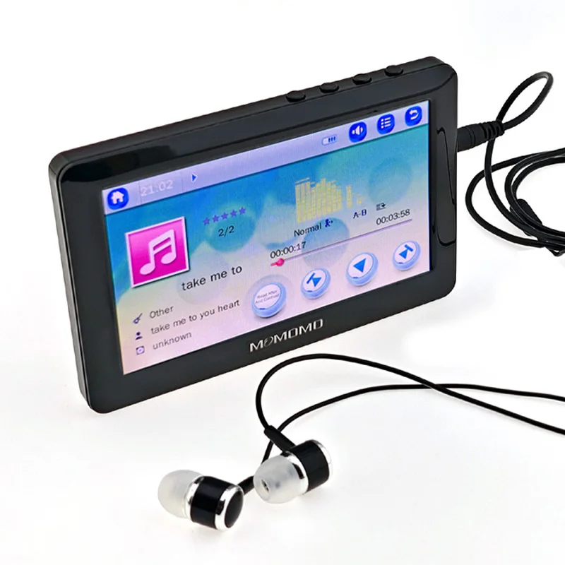 4.3 inch TFT Touch Screen 8GB MP3 MP4 MP5 Player FM Radio Video player Including Earphone with speaker mp4 player music player mini media player