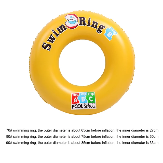 2022 Summer Adult Kids Letters Inflatable Swimming Ring Thickened Pool Sea Float Circle Keep Safe Learn To Swim Outdoor Sports 6