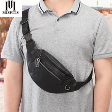 

Multifunctional mobile phone Man belt pouch First layer cowhide Sports Waist pack Heart-shaped zipper belly bag Men's brand bag