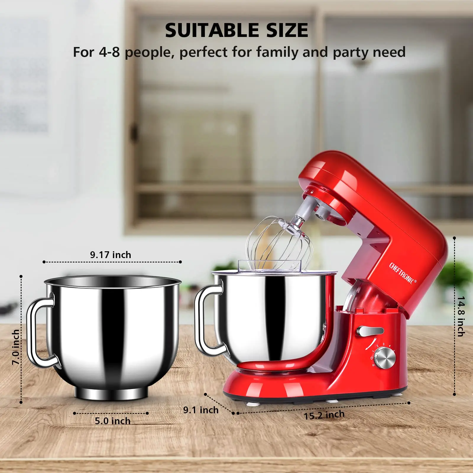 スタンドミキサー Cheftronic 110ー130V 650W-7L スタンドミキサー Cheftronic 110ー130V 650W-7L新品