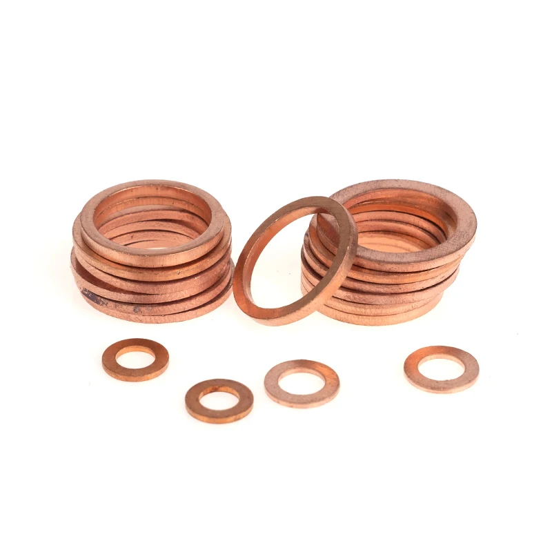 

10 шт./упак. Шайба из твердой меди, плоское кольцо, прокладка, пробка для отстойника, сальник, фитинги 10*14*1 мм, шайбы, крепежные принадлежности