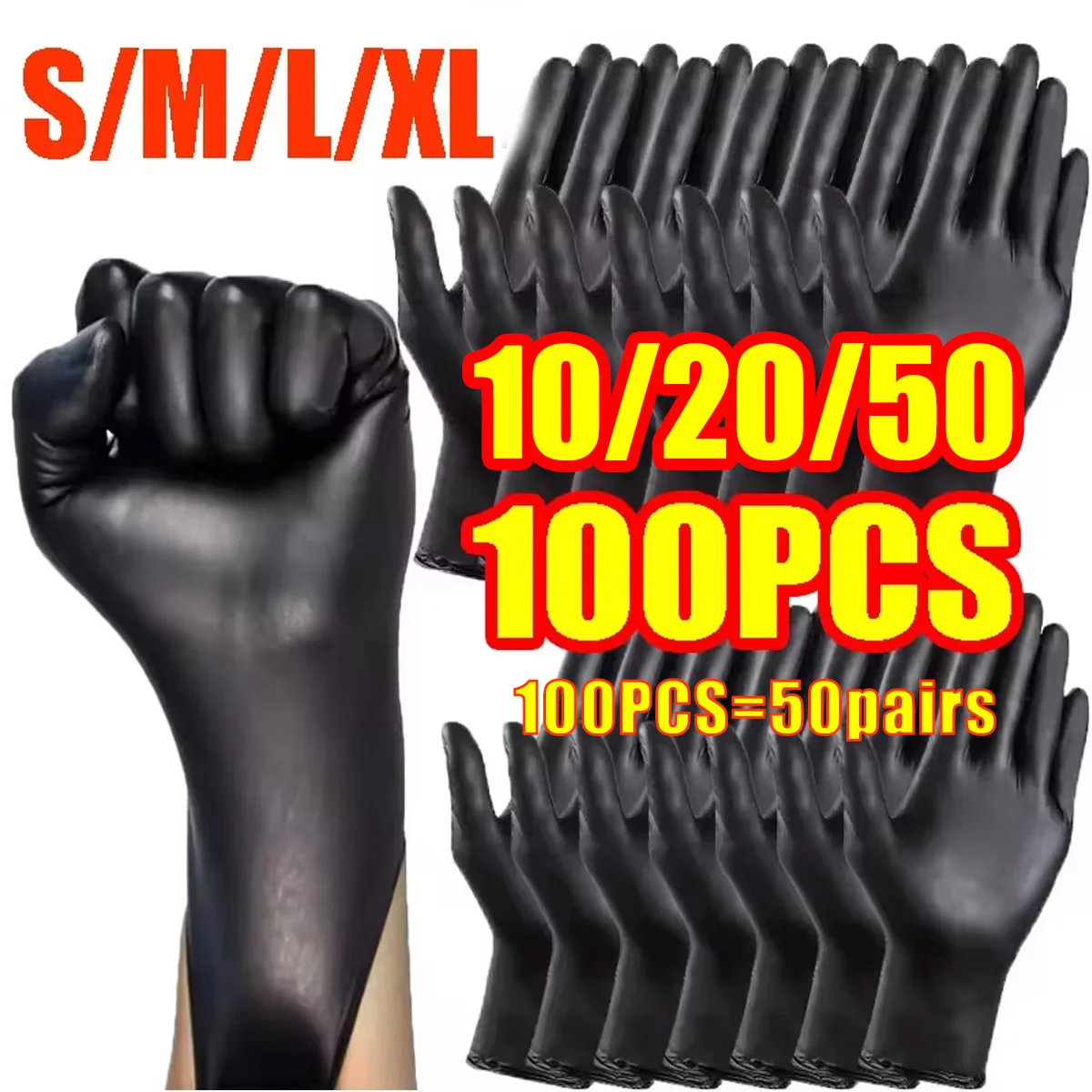 Black Disposable Gloves 1