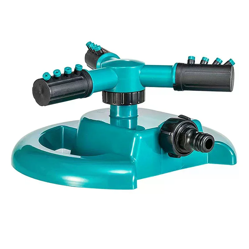 Three-prong 360 Degree Automatic Rotating Water Spray Sprinkler Nozzle Lawn Garden Watering Irrigation Supplies