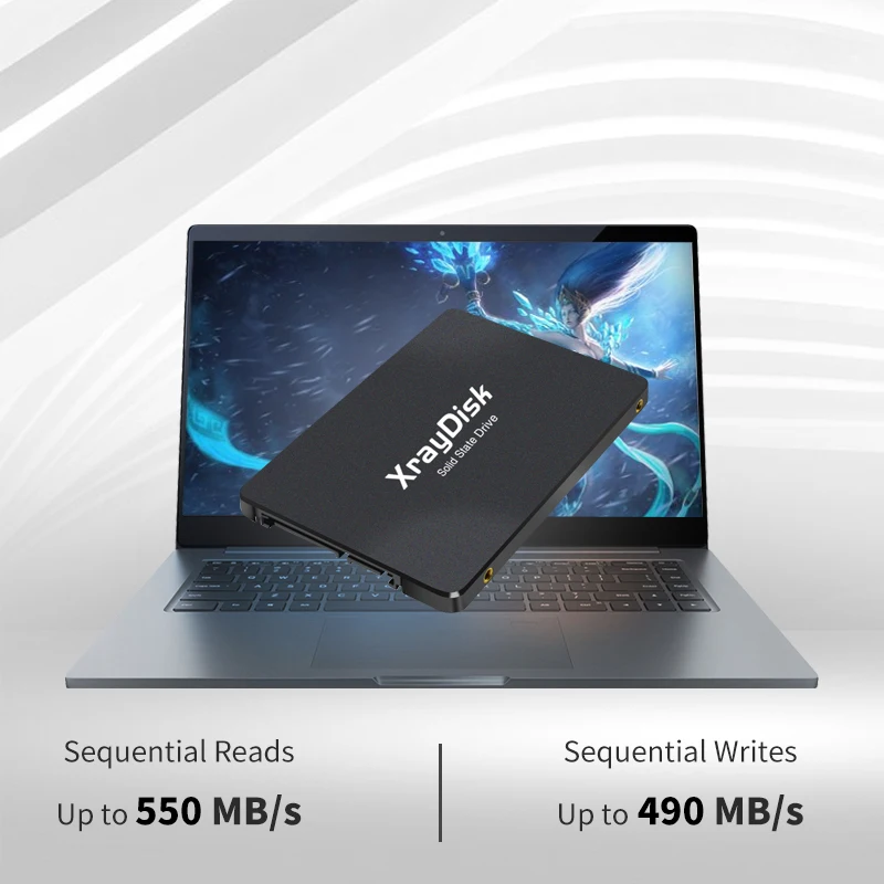 Xraydisk Sata3 Ssd 128gb 256gb 512gb Disco Rígido 2.5 Unidade de Estado Sólido Interno para Desktop & Portátil Atacado - Imagem 5