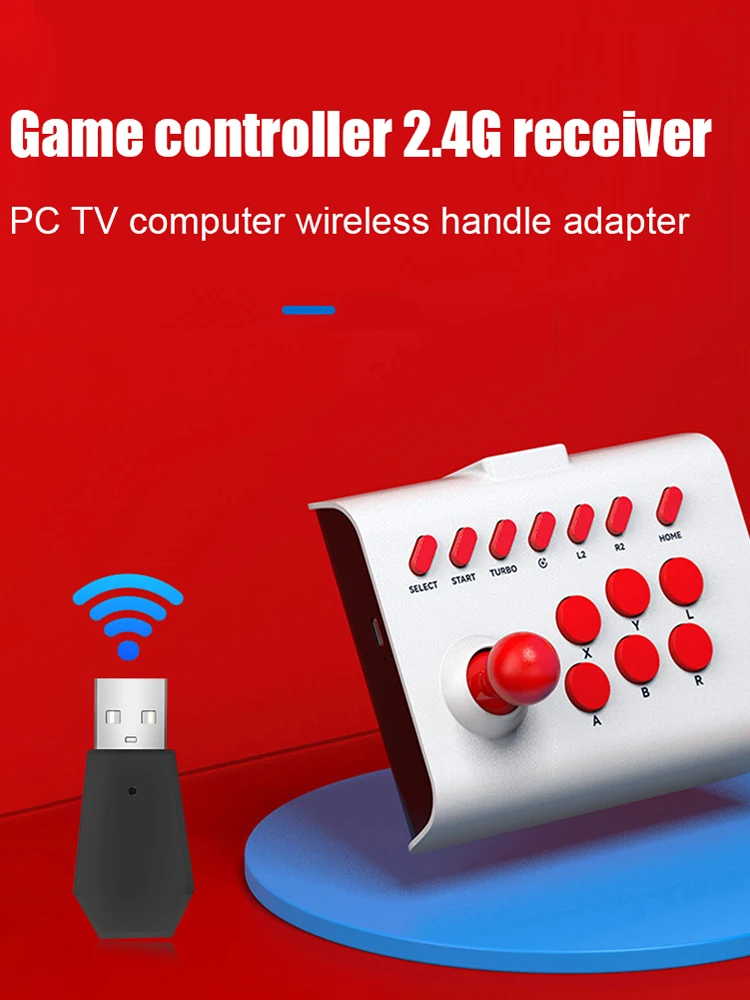 게임 콘솔 무선 동글 다기능 2.4G USB 무선 동글 수신기 TV PC 컴퓨터용 교체 액세서리