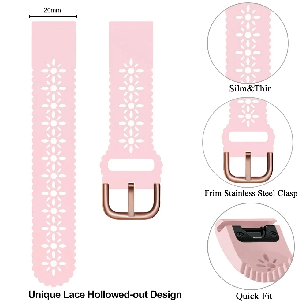 Soft Silicone Quickfit Watch Strap, 20mm Bracelet