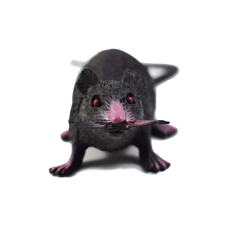 Lifelike Miniature Rat Prop for Halloween and Party Decor