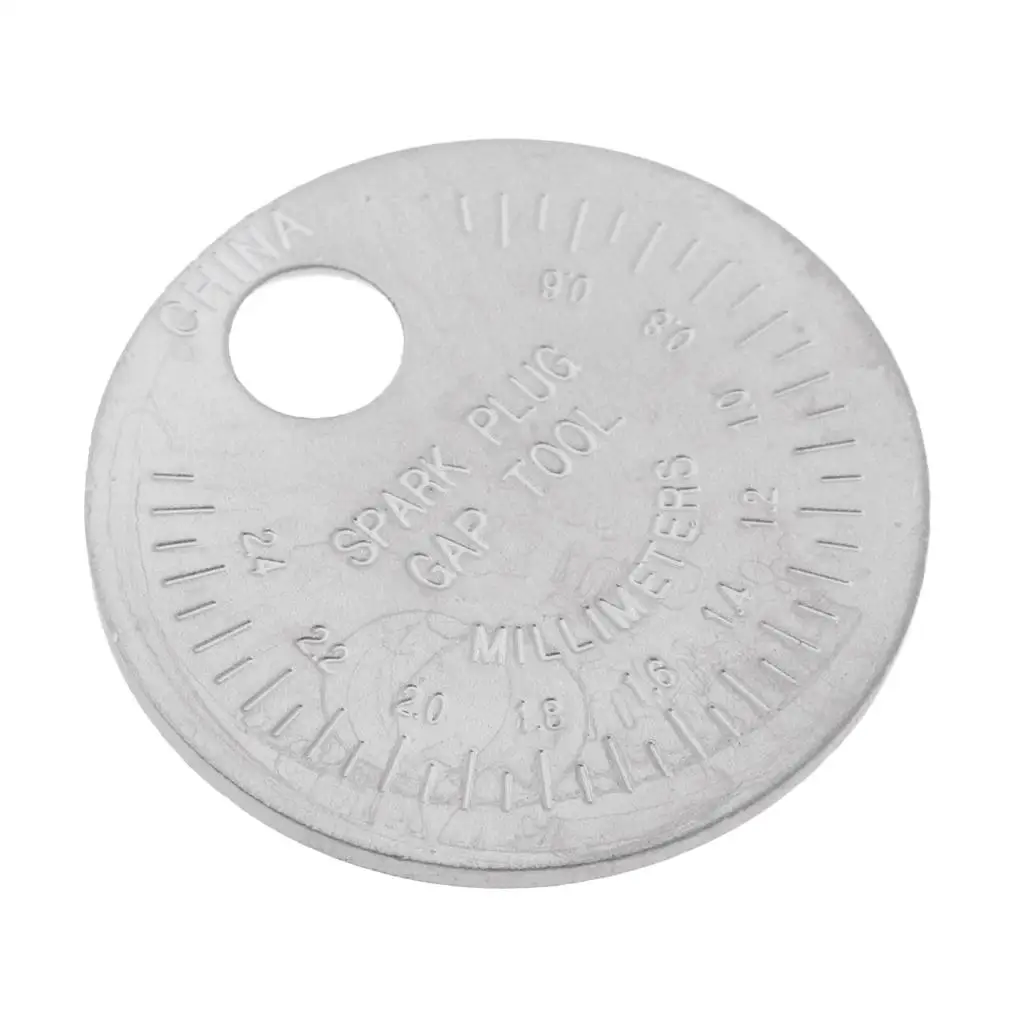 

Spark Plug Gapper Circular Coin Type 0.5 To 2.4mm Spark Plug Gauge