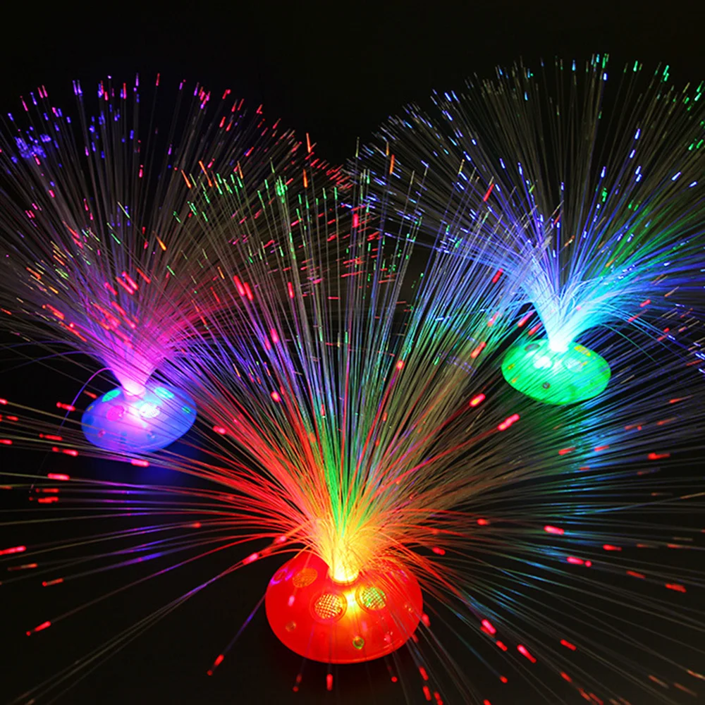 Fiber Optic Lamp Colored LED Fiber Optic Light Night Lamp