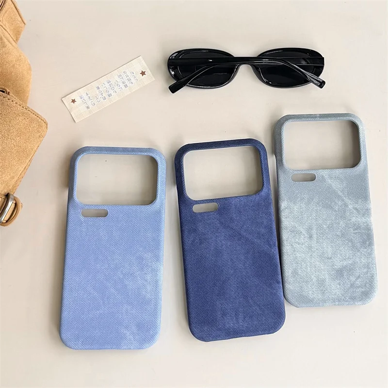Matte Cloth Fabric Denim Anti-Fingerprint Shockproof Phone Case