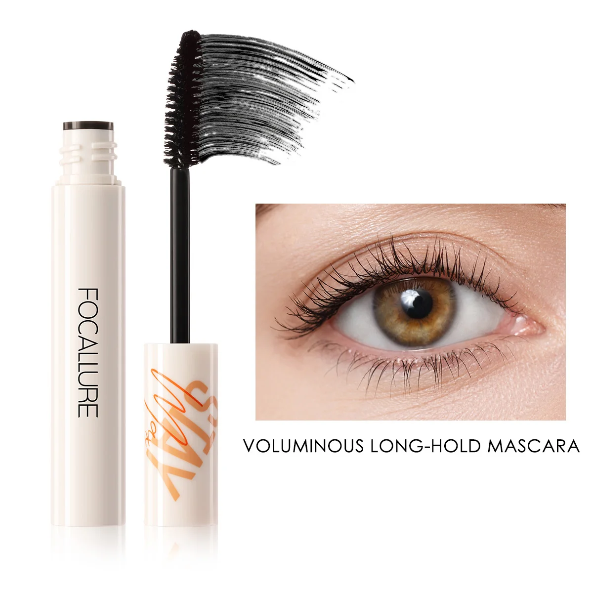 FOCALLURE Lengthening Eyelash Mascara Curling Eye Lashes Effect Waterproof Long-lasting Eyelashes Extension Makeup Cosmetics