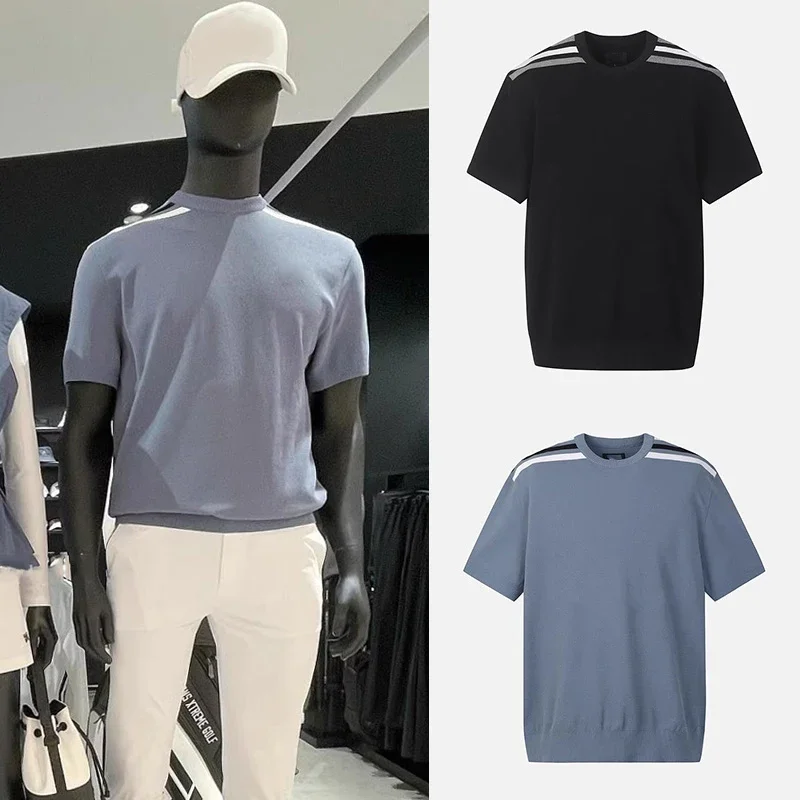 

Мужская футболка с круглым вырезом, с коротким рукавом