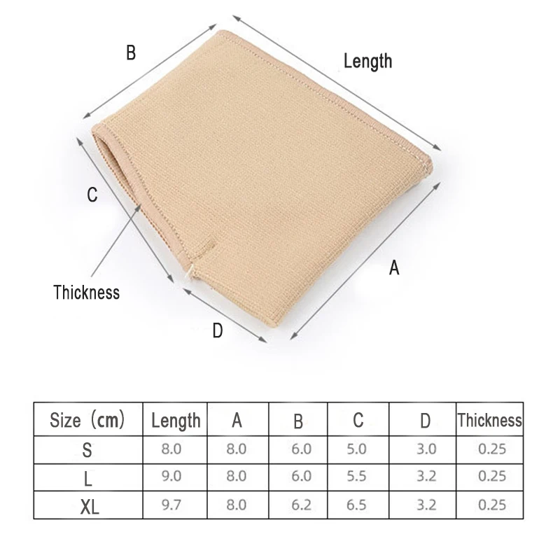 1 Pair Silicone Metatarsal Sleeve Pads Half Toe Bunion Sole Forefoot Gel Pads Cushion Half Sock Prevent Calluses Blisters 6