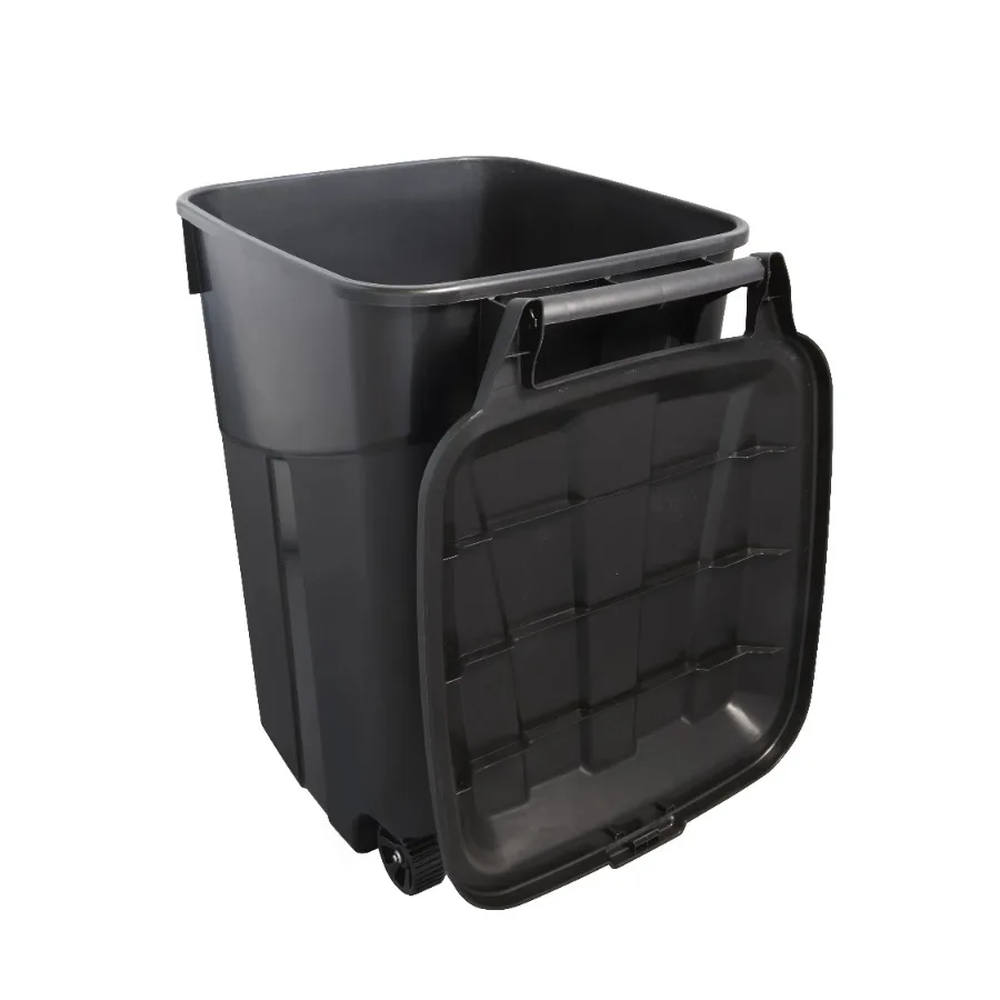 set of two garbage cans