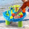 4-in-1 Fun Sand Water Table Sandpit Beach Toy Kids for Toddler Boys Girls 3