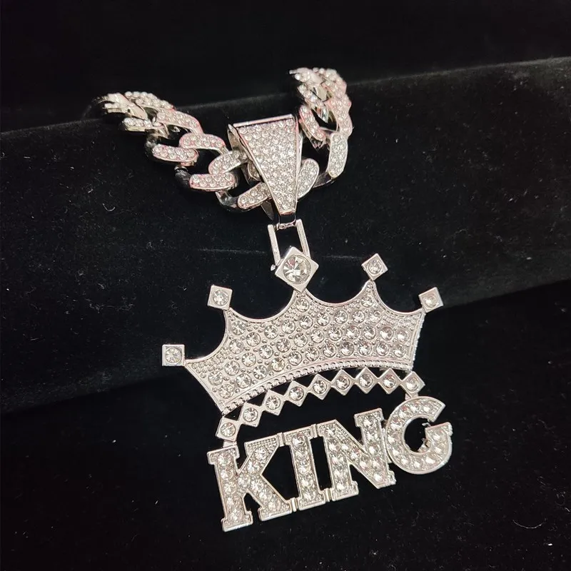Collana con ciondolo a forma di corona da principessa, per donne