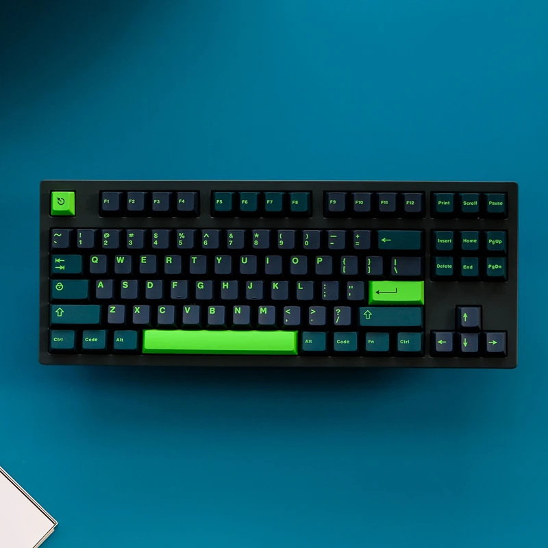 Abs Double Shot Key Caps Cherry Perfil Keycap para 61 64 68 84 87 96 980 104 Chaves Grupo Ícone Gmk Wavez 253 Chaves - Imagem 5