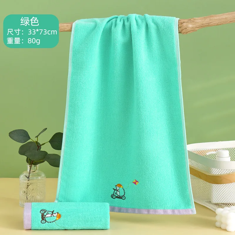 Cotton Baby Towels Soft Cartoon Children Bath Towel for Newborns Kids Handkerchief Bathing Shower Face Washcloth Wipe 73x33cm