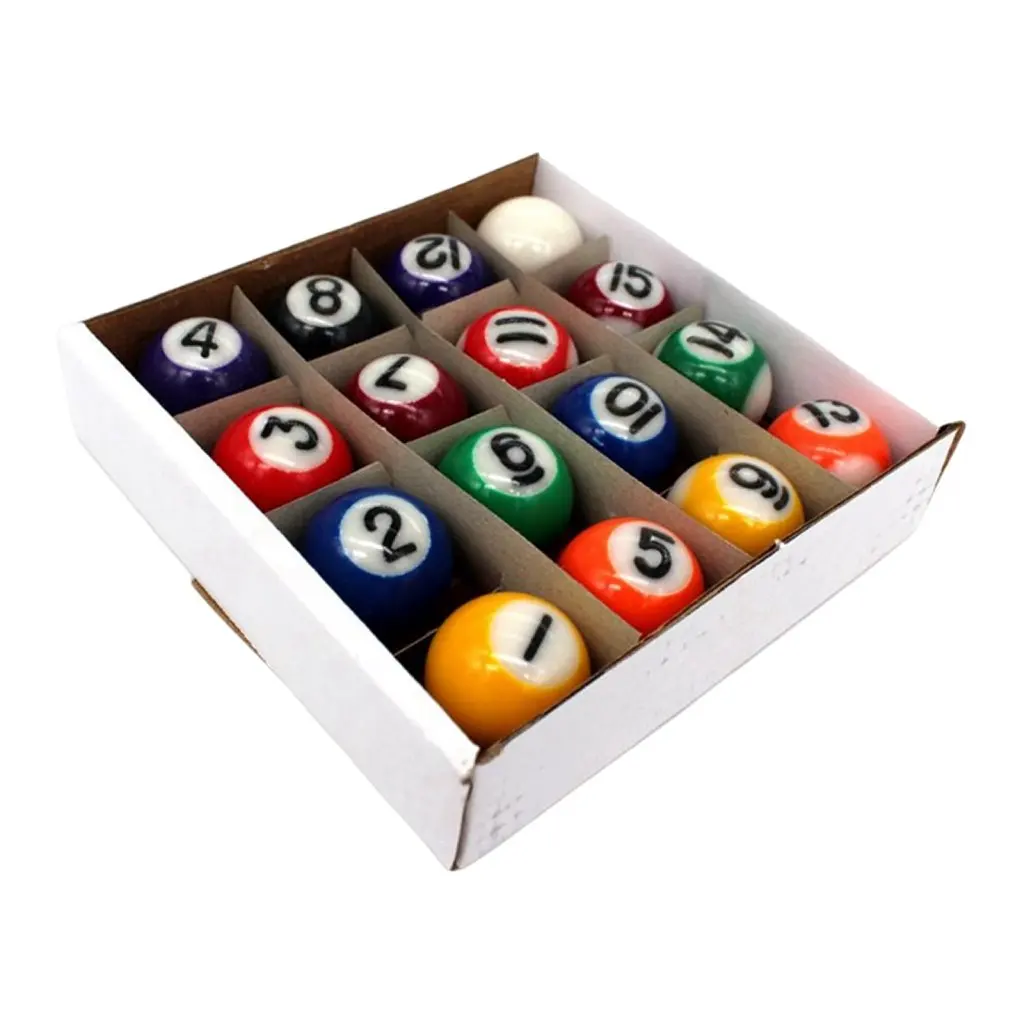 16Pcs Mini Billiard Balls Pool Table Balls 25mm 32mm 36mm Kids Toys for Leisure Sports Colorful Mini Children Billiard Ball Game