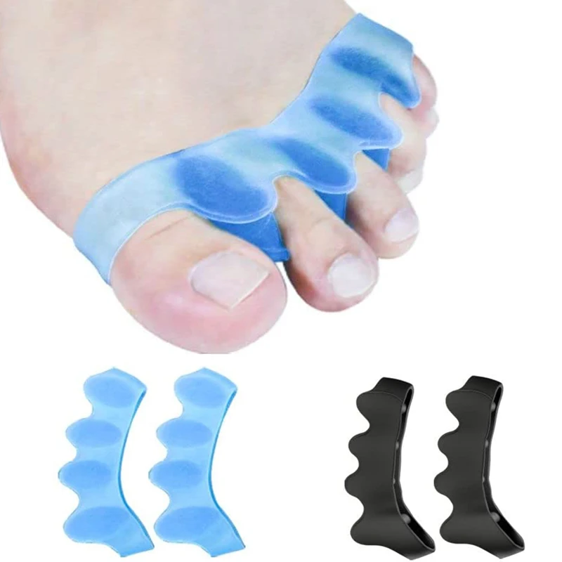 

2pcs=1pair New Protective Toes Separator Suitable Bunion Corrector Material Soft Gel Straightener Spacers Stretchers Care Tool