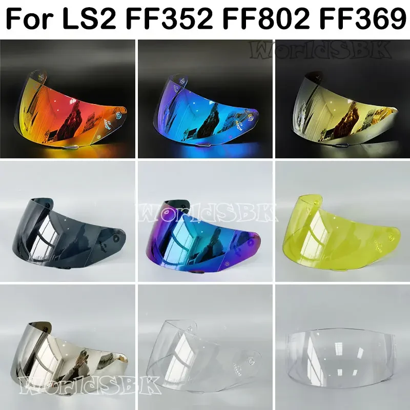 For LS2 MHR-FF-15 Helmet Glass Motorcycle Helmet Visor for LS2 FF352 FF351 FF802 FF369 FF384 Face Sheild Full Face Helmet Lens