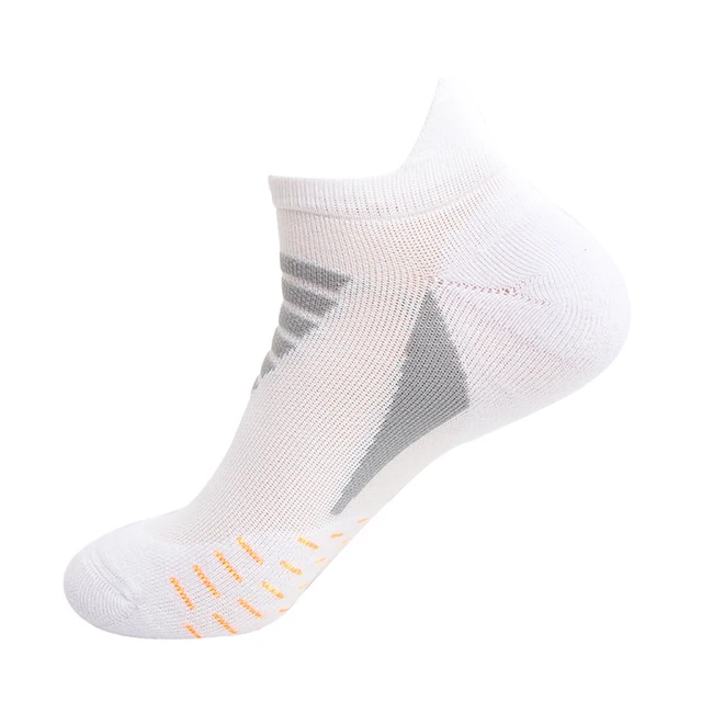 Men Women Fitness Basketball Running Bike Cycling Hiking Sport Socks Outdoor Football Soccer Compression Socks Trekking Socks White