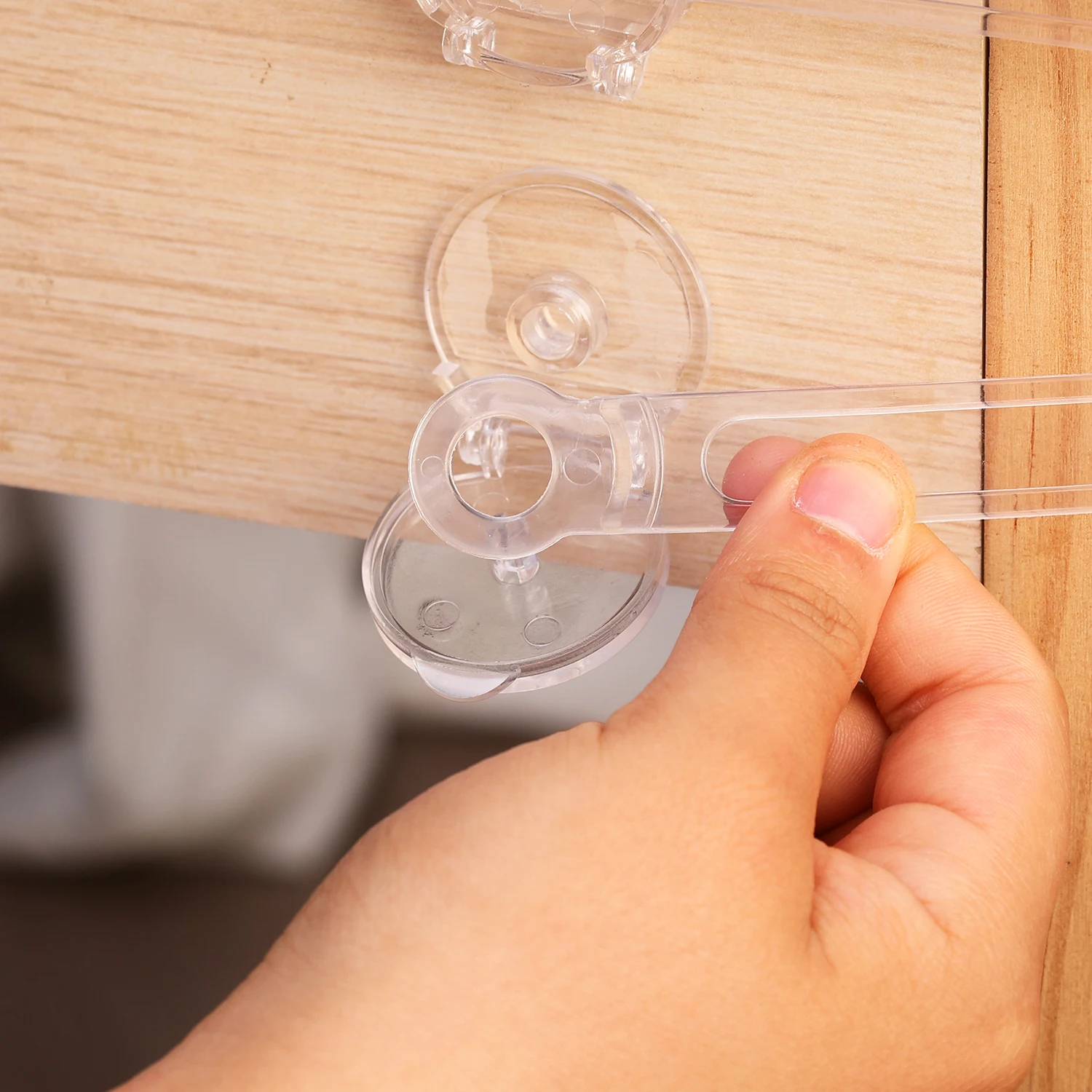 Anti-pinch Baby Safety Lock for Cabinet Fridge Drawer Door Closure Child Security Protector Clear Anti-opening Locks 1-8Pcs