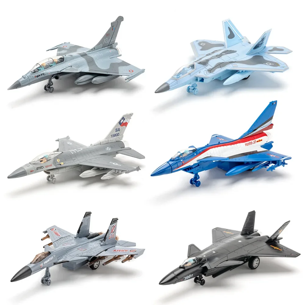 1/50 J-10 J-20 F-16 F-22 J-15 戦闘機模型玩具飛行機合金ダイキャスト