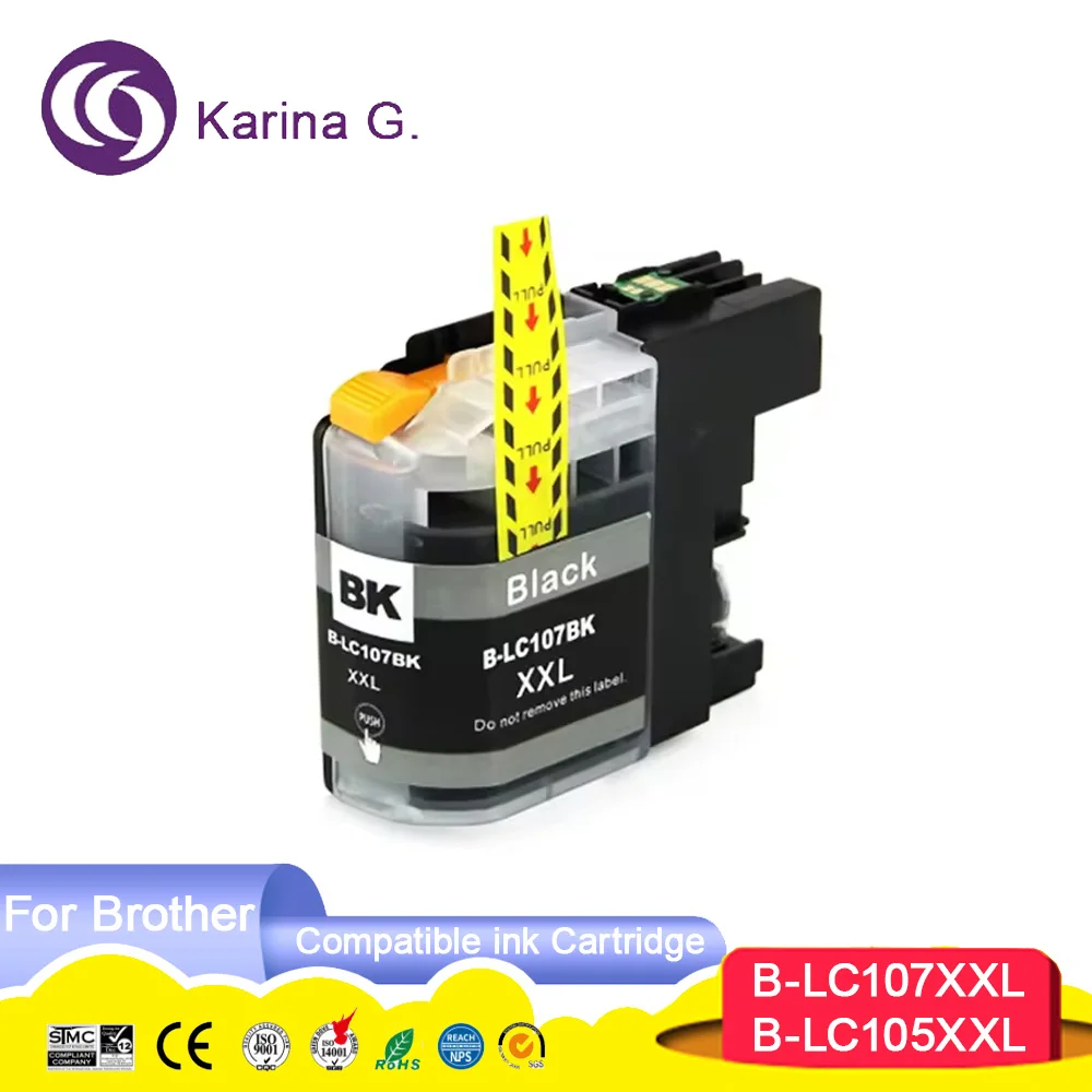 LC105 LC107 Premium Compatible Color Inkjet Ink Cartridge for MFC-J4710DW/ J461