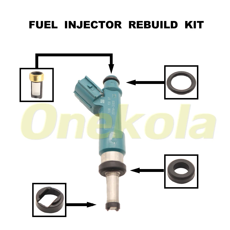 Fuel Injector Seal O-Ring Kit Seals Filters for Toyota Prius CT200H Prius Plug 1.8L 23250-37021 23209-37021