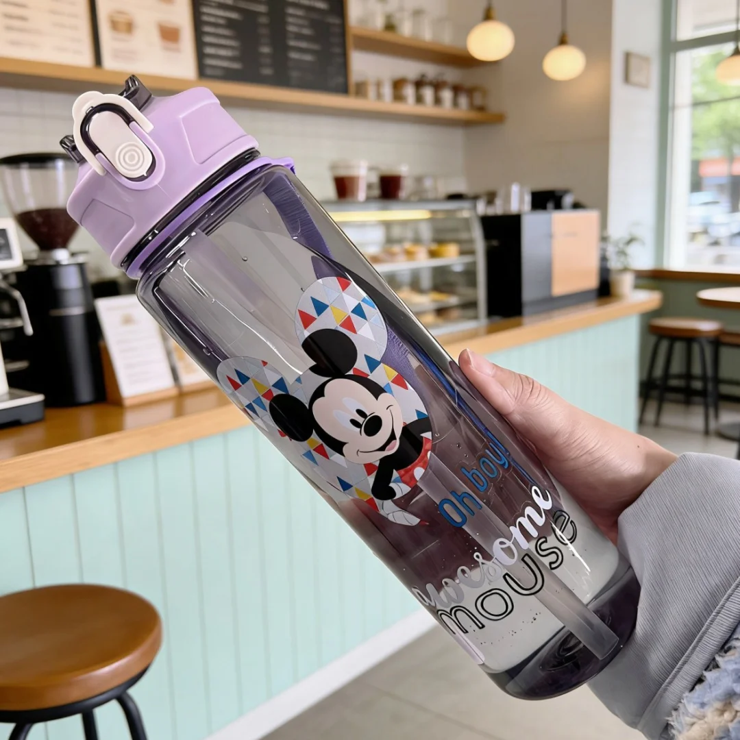 Whimsical Cartoon Pattern Water Bottle - Durable, Reusable, Scratch-Resistant, and Leak-Proof Design
