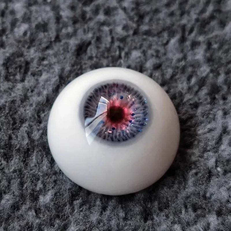 18mm Round Eyes BJD Handmade Gypsum Eye Grey Powder Size Pupils Resin Bonded Eyes