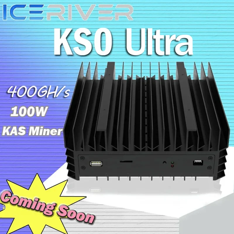 KS0 Ultra Asic Miner, New IceRiver KAS KS0 Ultra 400Gh/S Kaspa 