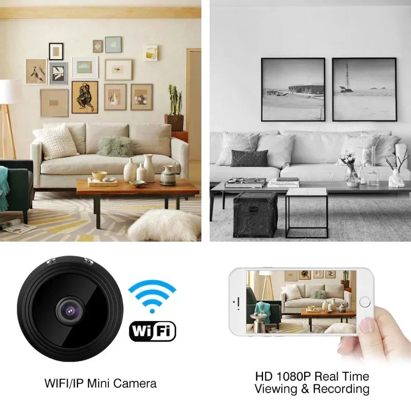 Mini WiFi A9 Camera 1080P HD Wireless Monitoring Security Protection Remote Monitor Video Surveillance Camcorders Smart Home