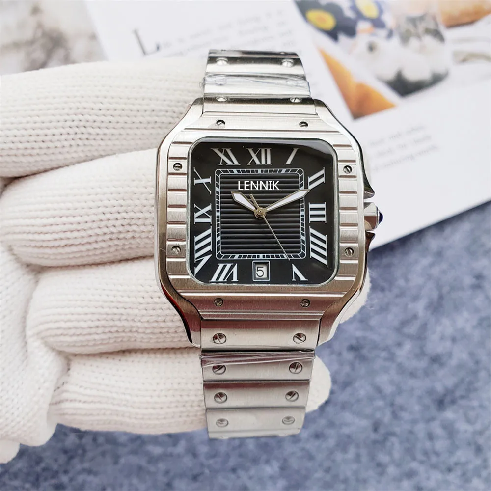 

Мужские Механические Многофункциональные часы LENNIK AAA brand9041 40 мм