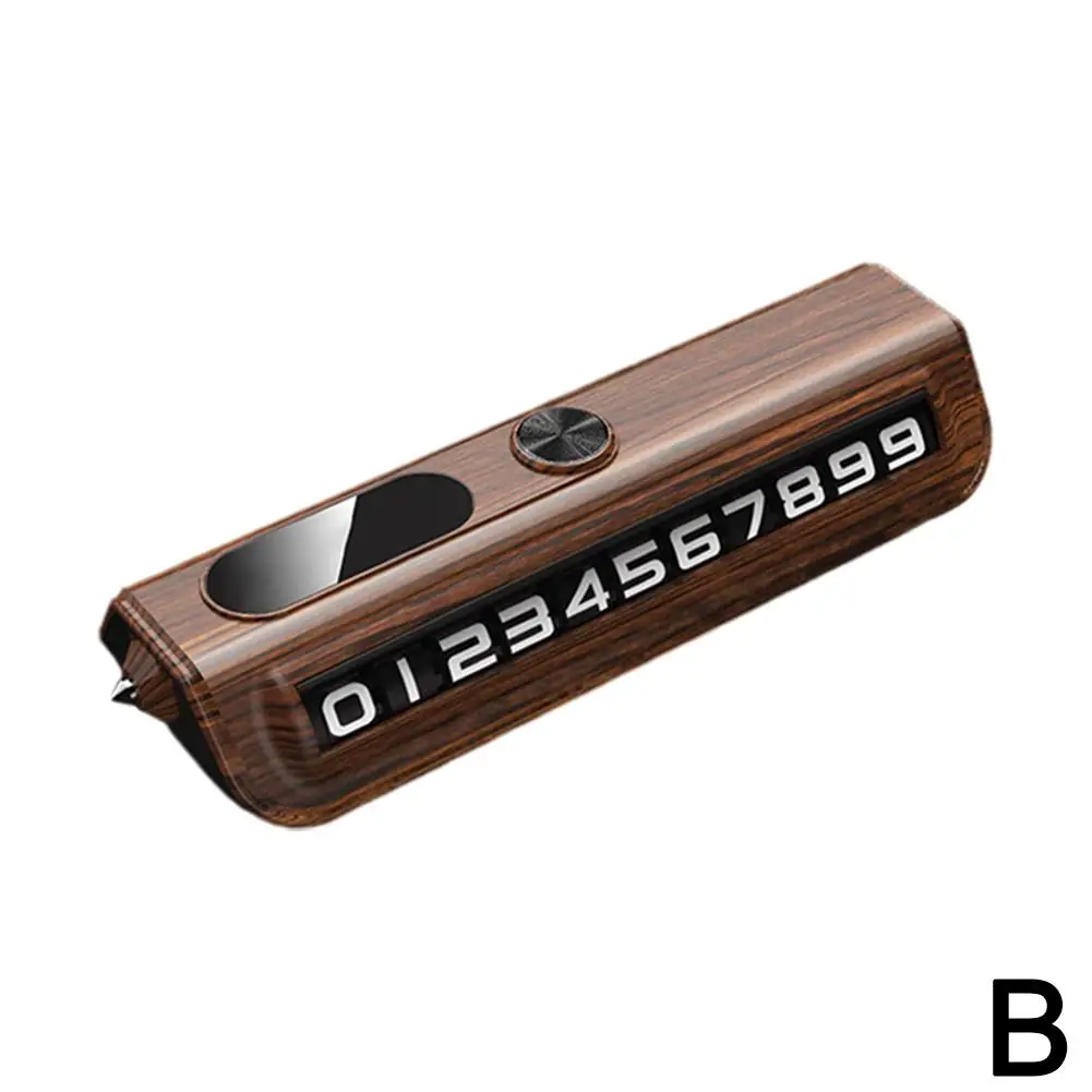 Multifunctional Car Safety Tool with Temporary Parking Sign and Phone Number Display