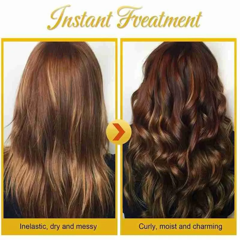 Description Picture 2 of item50ml Hair Elastin Perfect Curly Hair Quick-acting Prevent Frizz, Restore Elasticity Control Hairstyle Hair Care Styling Cream