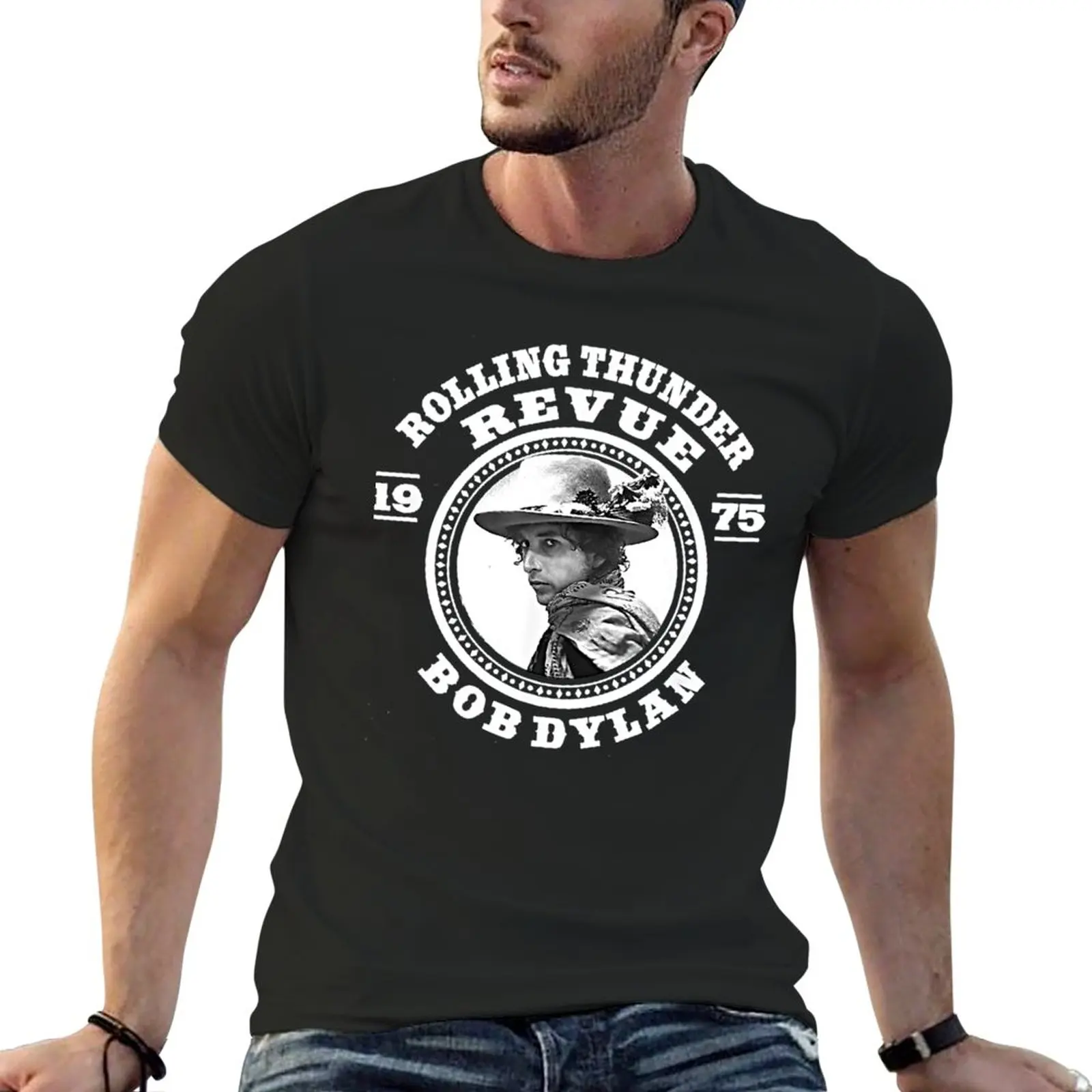 

New Rolling Thunder Revue 1975 T-Shirt kawaii clothes t shirt man graphic t shirts tshirts for men