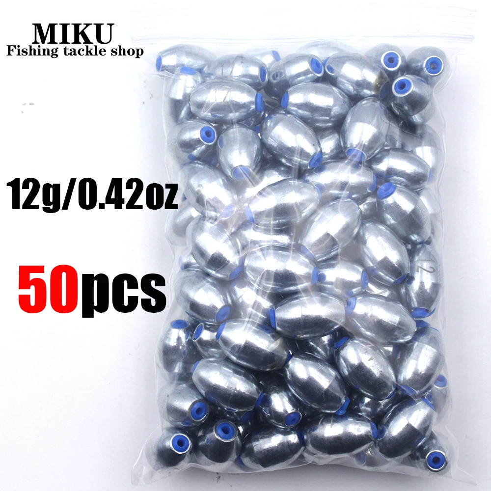 50Pcs Fishing Sinkers Set 5