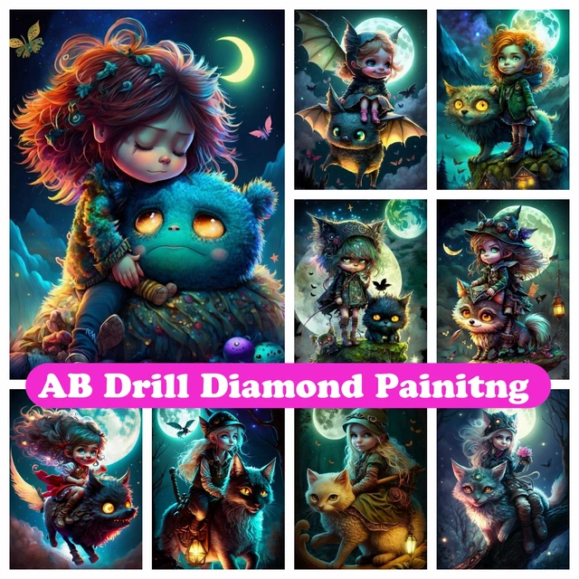 AB Diamond Painting Cute Baby Dragon Diamond Embroidery Fantasy Cartoon Art  Rhinestone Mosaic Cross Stitch Kids Gift 2023 New - AliExpress