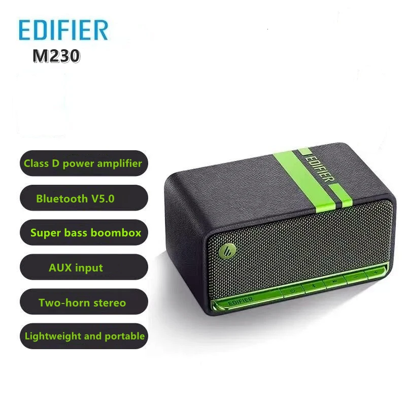 Edifier M230 Bluetooth Speaker 20W Thuis Retro Super Bass Boom Box Draadloze Subwoofer Desktop Computer Speakers Tf/aux _ - AliExpress Mobile