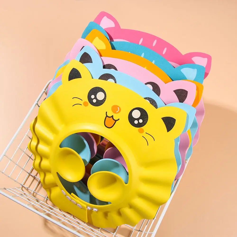Adjustable Baby Shower Caps Child Kids Shampoo Hat  Wash Hair Bath Shield Waterproof Ear Eye Protection Visor