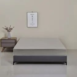 Premium Waterproof Mattress Protector - Soft, Breathable & Comfortable Bedding Cover, Machine Washable - 90x200x30cm (Grey-18)