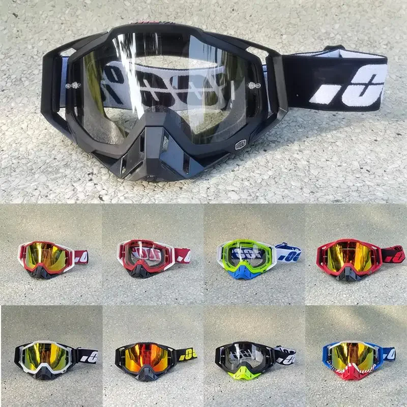 

Foxiss 100 Goggles,22 Different Color Combinations,Motocross Glasses Motorcycle MTB ATV Cycling Racing Off-Road Goggles