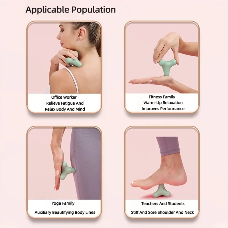 Four Corner Fascia Ball Plantar Massage Shoulder Neck Waist Hand Muscles Lactate Exercise Relaxation Meridian Fitness