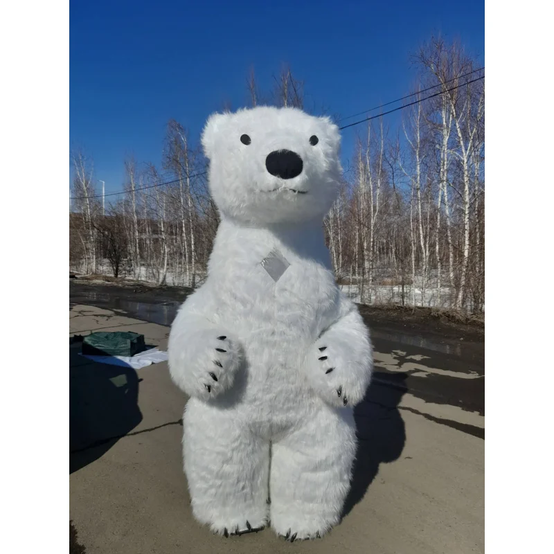 

2024 Popular Cute Polar Bear Mascot Inflatable Costume 2m/2.6m/3m Giant Plush Doll Cosplay Panda