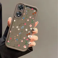Whispers Among Flowers Sky Eye Ladder Phone Case - OPPO A58 (Z079 - Brown)