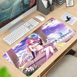 Large Gaming Mousepad No Game No Life Mouse Pad Compute Mouse Mat Gamer Stitching Desk Mat XXL For PC Keyboard Mouse Carpet 