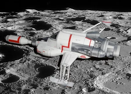 Civil Spacecraft Ultra-Fine UFO Intercropped Lunar Spacecraft 3D Paper Model DIY Toy